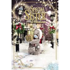 3D Holographic Special Sister Me to You Bear Christmas Card Image Preview